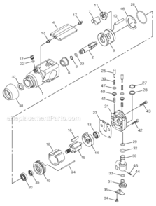Page A Diagram and Parts List for CP7722 8941077220 Chicago Pneumatic Wrench